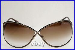 Tom Ford Sunglasses Miranda Gunmetal Brown Gradient Metal FT0130 TF 130 36F