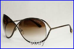 Tom Ford Sunglasses Miranda Gunmetal Brown Gradient Metal FT0130 TF 130 36F