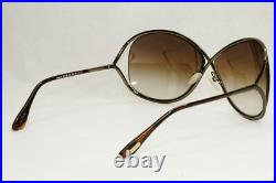 Tom Ford Sunglasses Miranda Gunmetal Brown Gradient Metal FT0130 TF 130 36F