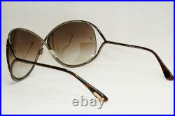 Tom Ford Sunglasses Miranda Gunmetal Brown Gradient Metal FT0130 TF 130 36F