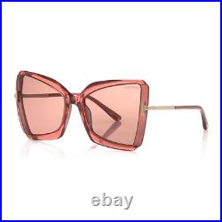 Tom Ford Sunglasses Model FT0766 72Y Transparent Antique Pink