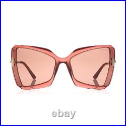 Tom Ford Sunglasses Model FT0766 72Y Transparent Antique Pink