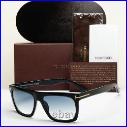 Tom Ford Sunglasses Morgan Black Glossy Blue Square FT0513 TF 513 01W 57mm