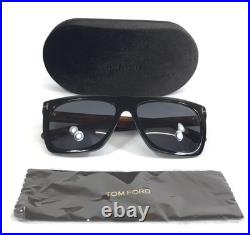 Tom Ford Sunglasses Morgan TF513 05B Black Tortoise Frames with Gray Lenses
