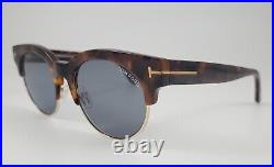 Tom Ford Sunglasses NEW TF 598 Henri-02 Color 55V Havana Gold Round Size 52 Mens