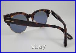 Tom Ford Sunglasses NEW TF 598 Henri-02 Color 55V Havana Gold Round Size 52 Mens