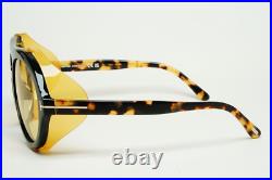 Tom Ford Sunglasses Neughman Black Brown Yellow Side Shields FT0882 TF 882 01E