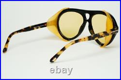 Tom Ford Sunglasses Neughman Black Brown Yellow Side Shields FT0882 TF 882 01E