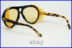 Tom Ford Sunglasses Neughman Black Brown Yellow Side Shields FT0882 TF 882 01E