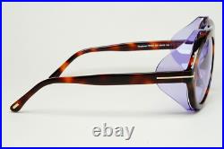 Tom Ford Sunglasses Neughman Brown Violet Pilot Side Shields FT0882 TF 882 53Y