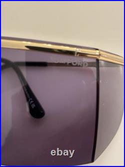 Tom Ford Sunglasses Pavlos-02 TF980 30A Black/Gold Frame Shield