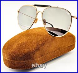 Tom Ford Sunglasses RAPHAEL-02 TF995 28A Rose Gold Aviator Frame Smoke Lens 59mm
