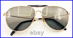 Tom Ford Sunglasses RAPHAEL-02 TF995 28A Rose Gold Aviator Frame Smoke Lens 59mm