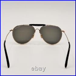 Tom Ford Sunglasses RAPHAEL-02 TF995 28A Rose Gold Aviator Frame Smoke Lens 59mm