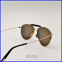 Tom Ford Sunglasses RAPHAEL-02 TF995 28A Rose Gold Aviator Frame Smoke Lens 59mm