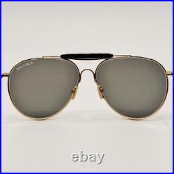 Tom Ford Sunglasses RAPHAEL-02 TF995 28A Rose Gold Aviator Frame Smoke Lens 59mm