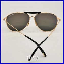 Tom Ford Sunglasses RAPHAEL-02 TF995 28A Rose Gold Aviator Frame Smoke Lens 59mm