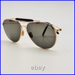 Tom Ford Sunglasses RAPHAEL-02 TF995 28A Rose Gold Aviator Frame Smoke Lens 59mm