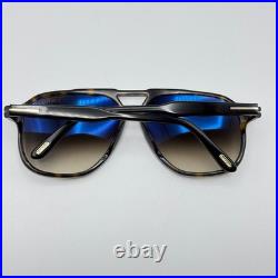 Tom Ford Sunglasses Raoul TF753 52K Havana Aviator Frame Gradient Lens 62-14-140