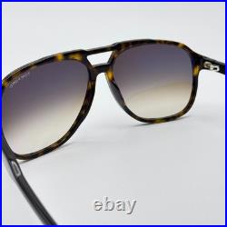 Tom Ford Sunglasses Raoul TF753 52K Havana Aviator Frame Gradient Lens 62-14-140