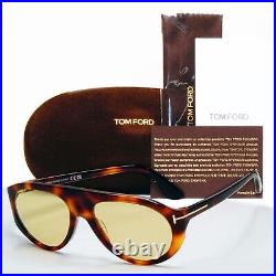 Tom Ford Sunglasses Rex-02 Photochromic Brown Yellow FT1001 TF 1001 53E 57mm