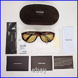 Tom Ford Sunglasses Rex-02 Photochromic Brown Yellow FT1001 TF 1001 53E 57mm