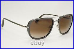 Tom Ford Sunglasses Riccardo Grey Brown Gradient Navigator TF 340 14K FT0340