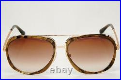 Tom Ford Sunglasses Sam Gold Gradient Brown Square Pilot FT0469 TF 469 50C a