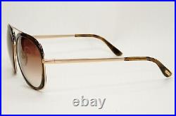 Tom Ford Sunglasses Sam Gold Gradient Brown Square Pilot FT0469 TF 469 50C a