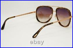 Tom Ford Sunglasses Sam Gold Gradient Brown Square Pilot FT0469 TF 469 50C a