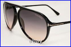 Tom Ford Sunglasses Samson Black Pilot Grey Gradient FT0909 TF 909 01B