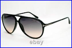 Tom Ford Sunglasses Samson Black Pilot Grey Gradient FT0909 TF 909 01B