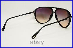 Tom Ford Sunglasses Samson Black Pilot Grey Gradient FT0909 TF 909 01B