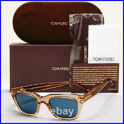 Tom Ford Sunglasses Snowdon Transparent Honey Brown Blue James Bond TF 237 45V