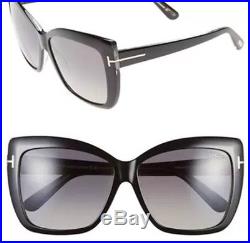 Tom Ford Sunglasses TF 0390 390 IRINA 01B Black/Gradient Grey Women ITALY NEW