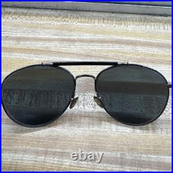 Tom Ford Sunglasses TF 338 Colin Color 14x Gun Gray Round Size 58 Mens/ Read