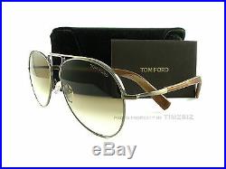 Tom Ford Sunglasses TF 448 Cody 33F Dark Gold Brown Horn FT0448/S New Authentic