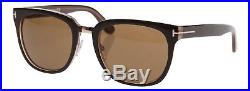 Tom Ford Sunglasses TF290 50J ROCK Square Wayfare Dark Brown Lens Mens Womens
