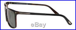 Tom Ford Sunglasses TF392 01R KARLIE Wayfare Jet Black Gold Square Polarized New