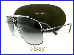 Tom Ford Sunglasses TF496 Georges 18A Rhodium Gray FT0496/S New Authentic