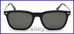 Tom Ford Sunglasses TF625 Arnaud-02 01D Black Gray Polarized FT0625/S Authentic