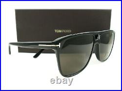 Tom Ford Sunglasses TF679 Shelton Black Brown 01E FT0679/S New Authentic