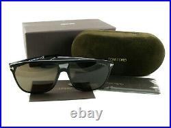 Tom Ford Sunglasses TF679 Shelton Black Brown 01E FT0679/S New Authentic