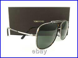 Tom Ford Sunglasses TF693 Benton 14N Gunmetal Havana FT0693/S Authentic