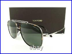 Tom Ford Sunglasses TF693 Benton 14N Gunmetal Havana FT0693/S Authentic