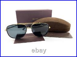 Tom Ford Sunglasses TF693 Benton 30A Gold Black Gray FT0693/S 58mm