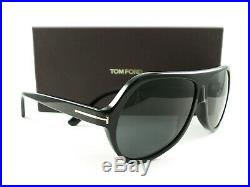 Tom Ford Sunglasses TF732 Thomas 01A Black Gray FT0732/S New Authentic