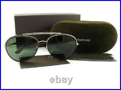 Tom Ford Sunglasses TF748 Curtis 52N Gold Green FT0748/S Authentic New