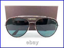 Tom Ford Sunglasses TF748 Curtis 54V Havana Blue FT0748/S Authentic New