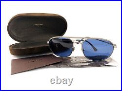 Tom Ford Sunglasses TF772 Gio 13V Matte Ruthenium Blue FT0772/S 59mm